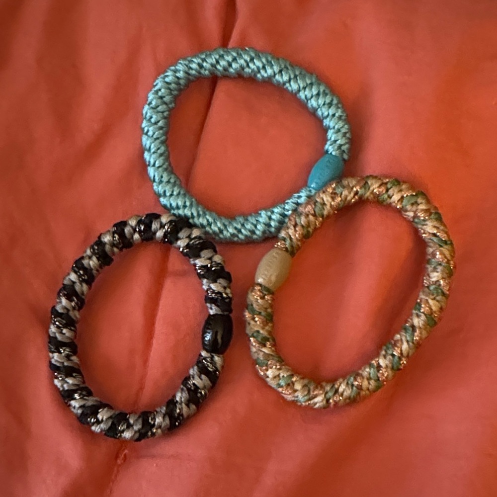 Set of Three Braided Bracelets